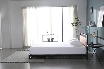 Amazon.co.jp: ZINUS メタル ウッド ベッドフレーム セミダブル